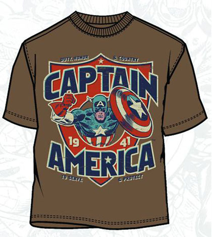 Captain America T-Shirt Captain America T-Shirt