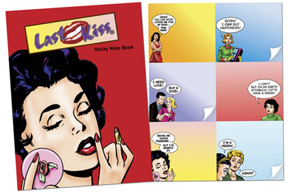 Last Kiss Sticky Note Book Last Kiss Sticky Note Book