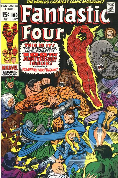 Fantastic Four #100. Art by Jack Kirby
