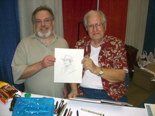 Roger Ash with the legendary Nick Cardy