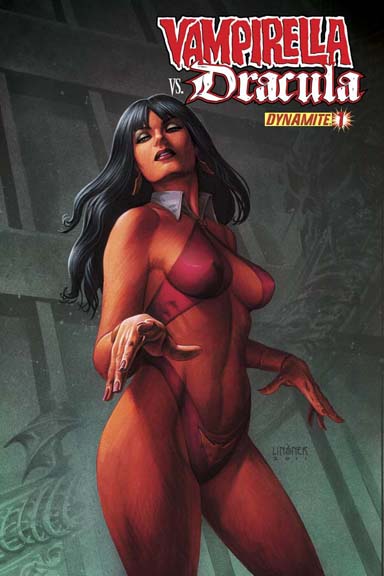 Vampirella Vs. Dracula #1 cover by Joseph Michael Linsner