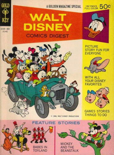 Walt Disney Comics Digest #1. The cover of my copy of this issue is pretty tattered.