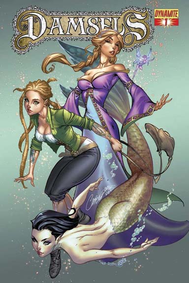 Damsels #1 cover by J. Scott Campbell