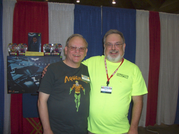 KC's not big on taking photos, so that's why you get a photo of John Workman & Westfield's Roger Ash at the Baltimore Comic-Con. Photo by John's wife, Cathy. KC's not big on taking photos, so that's why you get a photo of John Workman & Westfield's Roger Ash at the Baltimore Comic-Con. Photo by John's wife, Cathy.