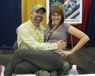 Beau Smith With Lora Innes (The Dreamer) In The Lap Of Luxury. Proving There Is Real Joy In Comic Books! Beau Smith With Lora Innes (The Dreamer) In The Lap Of Luxury. Proving There Is Real Joy In Comic Books!