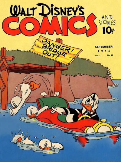 Walt Disney's Comics and Stories #12. Art by Al Taliaferro. Walt Disney's Comics and Stories #12. Art by Al Taliaferro.