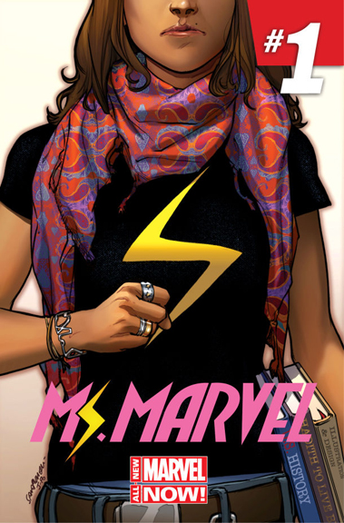 Ms. Marvel #1 cover by Sara Pichelli.