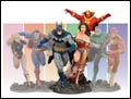 Image: Justice League of America Build-A-Scene Statue Prt 1: Batman & Wonder Woman 