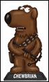 Image: Family Guy Blue Harvest Wackly Wobbler Bobble-Head: Chewbrian 