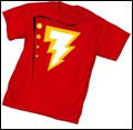 Image: Magic of Shazam Symbol Red T-Shirt  (XL)