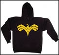 Image: Wonder Woman Symbol Black Hoodie  (L)