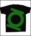 Image: Green Lantern Mini Logos Black T-Shirt  (L)