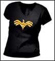 Image: Wonder Woman Metalix Symbol Womens T-Shirt  (L)