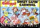 Image: Kelloggs Vintage Tin Sign: Sweet Eatin Carnival 