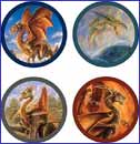 Image: Bob Eggleton's Dragons Coaster Set 