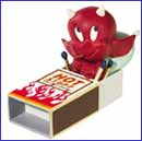 Image: Hot Stuff Match Box Mini-Statuette 