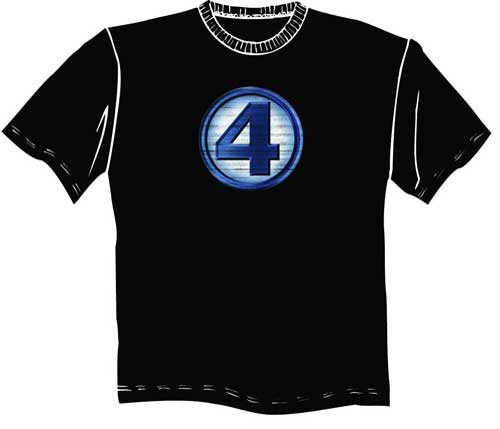 Image: Fantastic Four Renderstress Symbol T-Shirt  (L) - Marvel Comics
