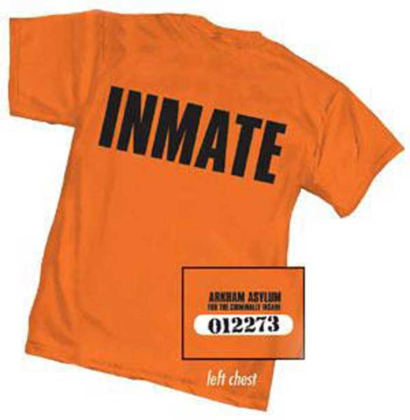 Image: Arkham Asylum: Inmate T-Shirt  (L) - 