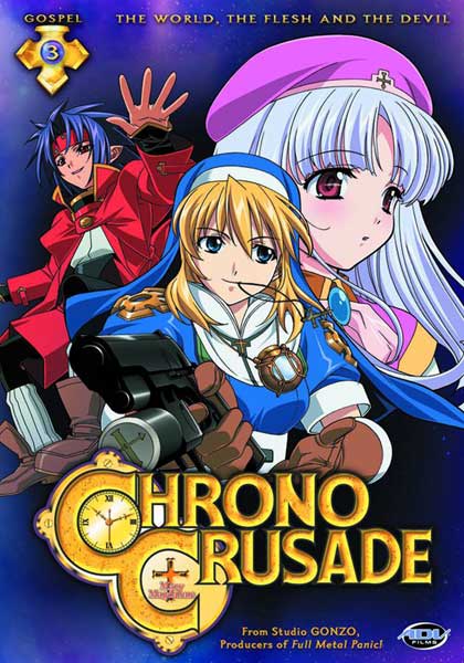 Image: Chrono Crusade Vol. 3: The World, The Flesh, The Devil DVD  - 