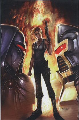 Image: Battlestar Galactica #4 (Kirkman incentive Virgin cover) - D. E./Dynamite Entertainment