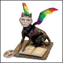 Image: Mirror Mask: Sphinx Cat Statue 