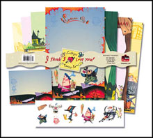 Image: Dark Horse Deluxe Stationery Set: Everett Peck's I Think I Love You 