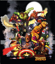 Image: Marvel Zombies: Zombie Light Black T-Shirt  (M)