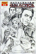 Image: Battlestar Galactica: Season Zero #3 (Batista Sketch incentive cover)