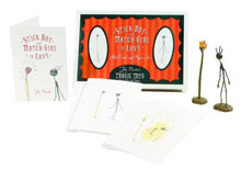 Image: Tim Burton: Stick Boy & Matchstick Girl Note Cards & Figures Boxed Set 