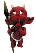 Image: Hot Stuff 3D Sculpted PVC Pin: Perplexed 