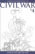 Image: Civil War #4 (1:75 Michael Turner sketch variant)
