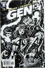 Image: Gen 13 #3 (Black White and variant cover)