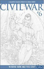 Image: Civil War #6 (Sketch cover)