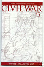 Image: Civil War #5 (1:75 Turner Sketch cover)