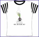 Image: Tim Burton Toxic Boy Babydoll White Striped T-Shirt  (L)