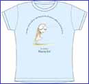 Image: Tim Burton Staring Girl Babydoll Blue T-Shirt  (XL)