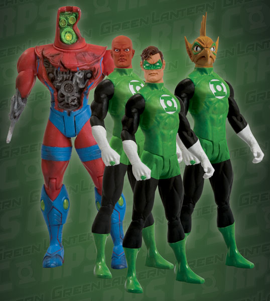 Image: (obs) Greeen Lantern Action Figure Box Set (4) 