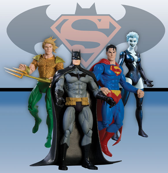 Image: Superman / Batman Series 7 Action Figure Set  (4)