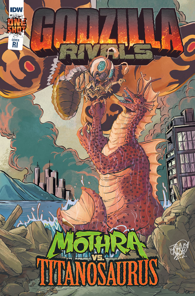 Godzilla Rivals Mothra Vs Titanosaurus Cover C Incentive G Romero Johnson Westfield