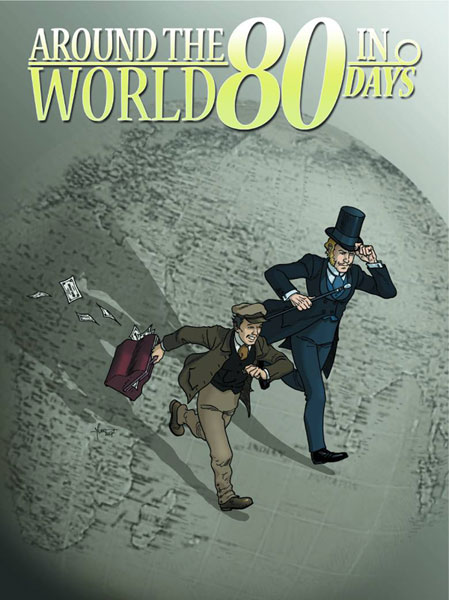 Image: Around the World in 80 Days HC  - IDW Publishing