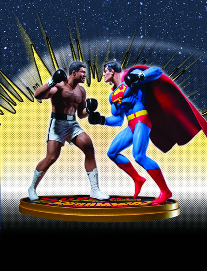 Image: Superman vs. Muhammad Ali Statue 