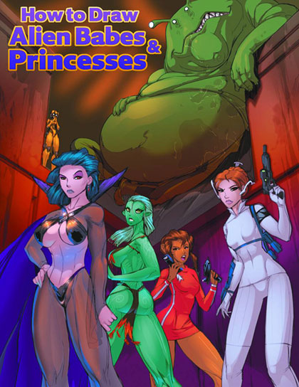 Image: How to Draw Alien Babes & Princesses SC  - Antarctic Press