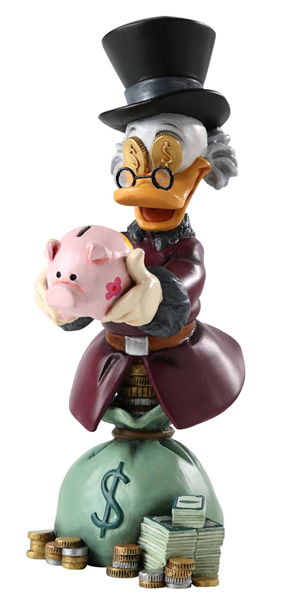 Image: Grand Jester Walt Disney Collection Mini-Bust: Scrooge McDuck  - Disney