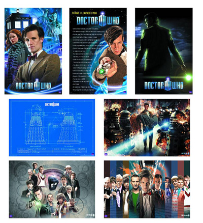 Image: Doctor Who: 42-Piece 24x36 Rolled Poster Dump  - Doctor Who