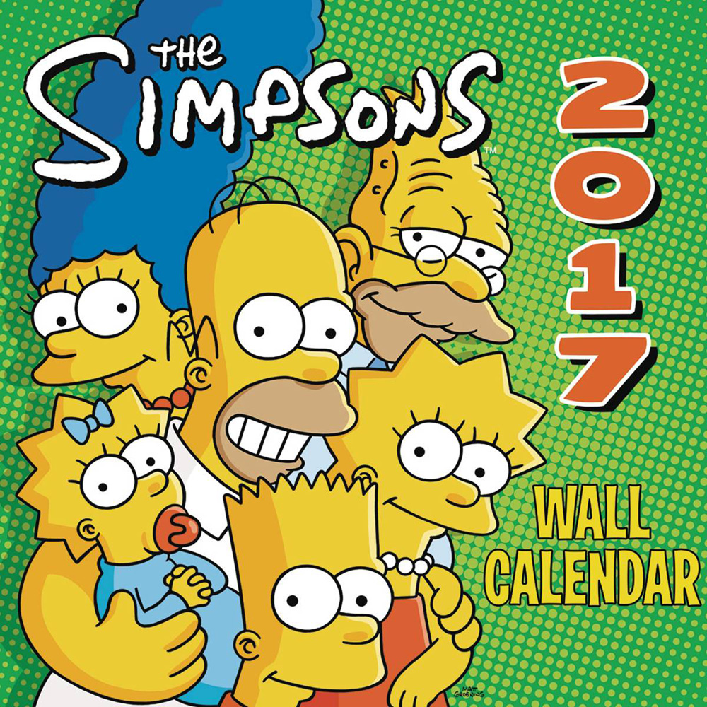 Simpsons Wall Calendar Westfield Comics