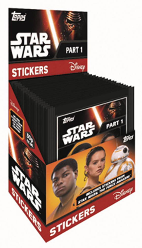 Image: Topps 2016 Star Wars: The Force Awakens Sticker Pack Display  - Topps Company