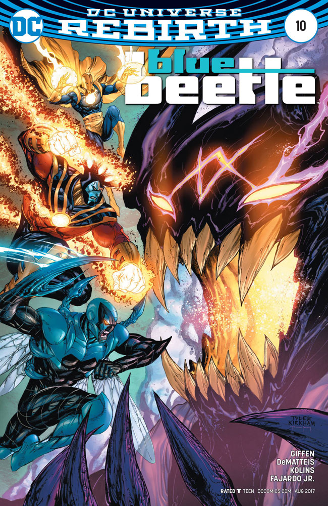 Image: Blue Beetle #10 (variant cover - Tyler Kirkham)  [2017] - DC Comics