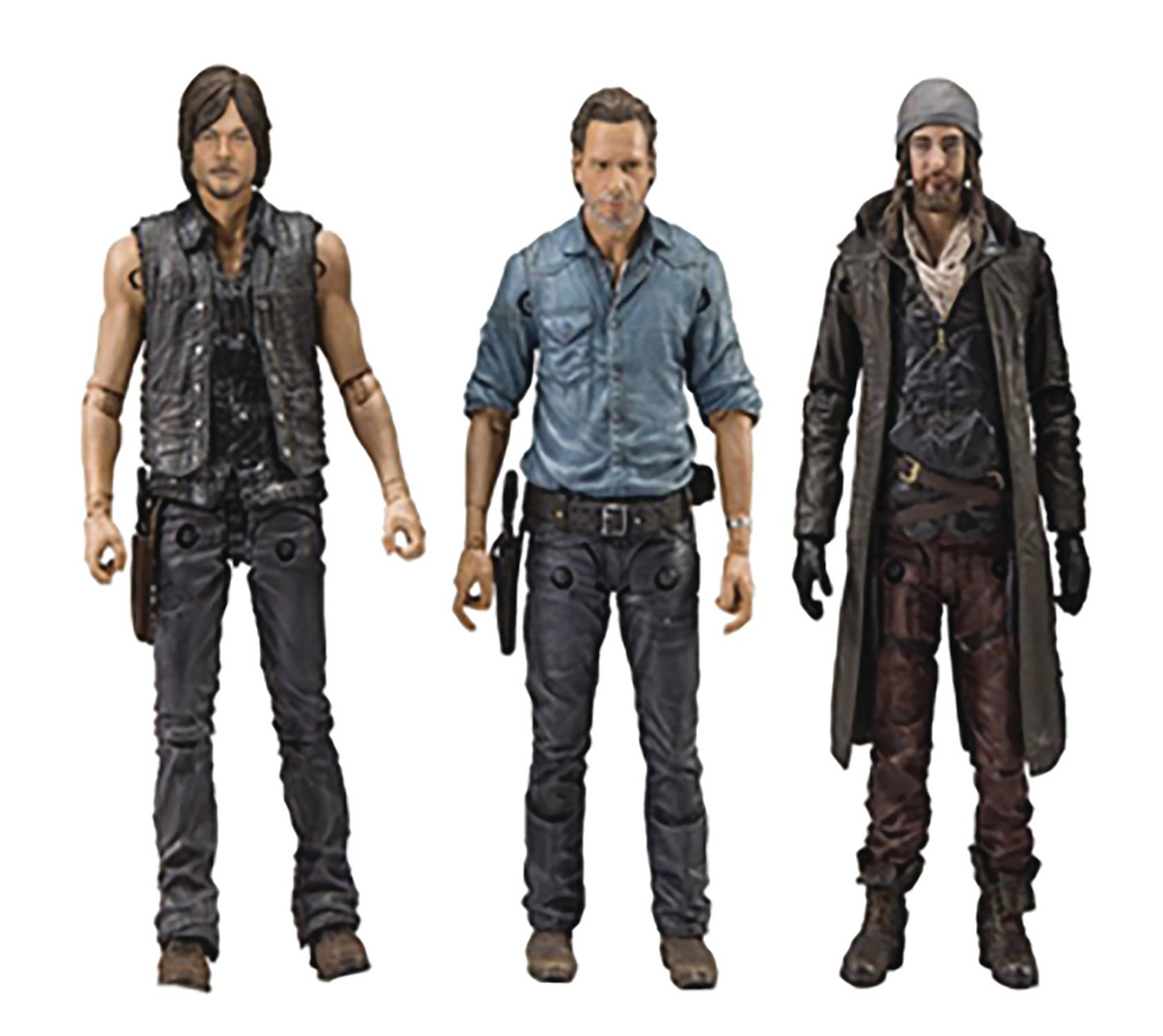 Image: Walking Dead TV Allies Deluxe Action Figure Set Case  - Tmp Toys / Mcfarlane's Toys