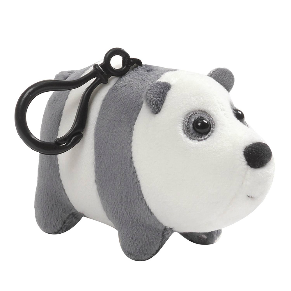 Image: We Bare Bears Plush Backpack Clip: Panda  - Gund