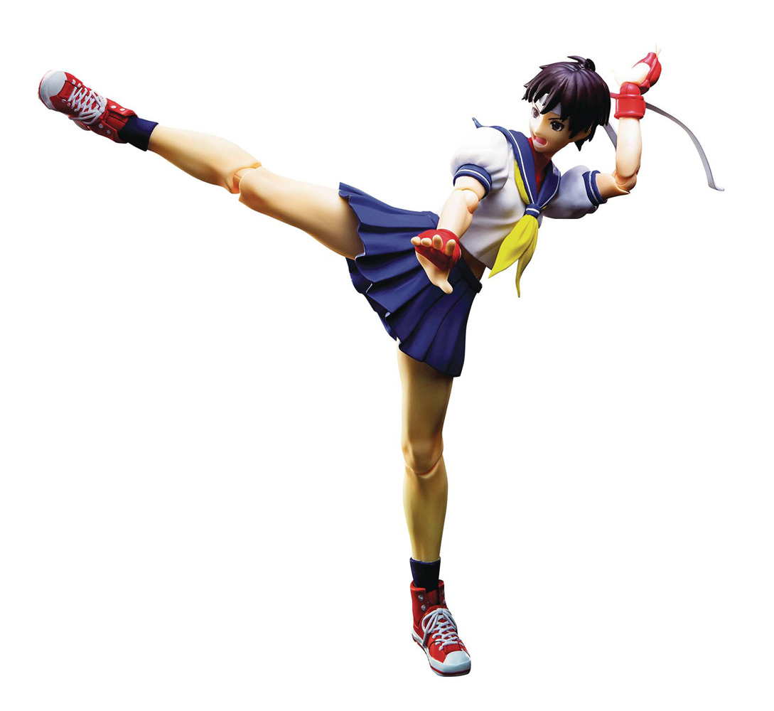 Image: Street Fighter S.H.Figuarts Action Figure: Sakura Kasugano  - Tamashii Nations